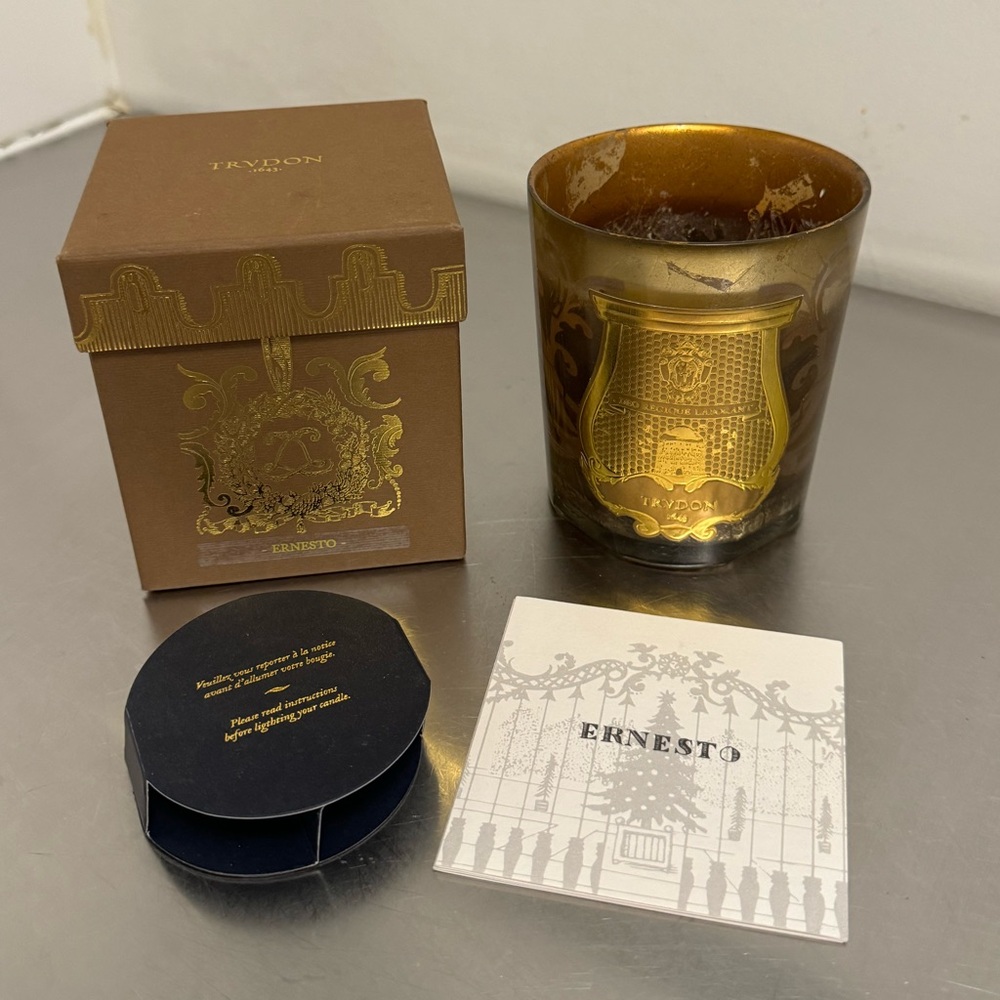 Cire Trudon Ernesto Holiday 2021 Empty Vessel and Box 270g